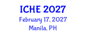 International Conference on Higher Education (ICHE) February 17, 2027 - Manila, Philippines International Conference on Higher Education (ICHE) February 17, 2027 - Manila, Philippines