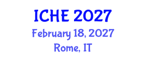 International Conference on Higher Education (ICHE) February 18, 2027 - Rome, Italy International Conference on Higher Education (ICHE) February 18, 2027 - Rome, Italy