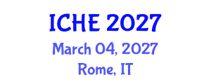 International Conference on Higher Education (ICHE) March 04, 2027 - Rome, Italy International Conference on Higher Education (ICHE) March 04, 2027 - Rome, Italy