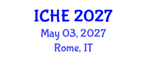 International Conference on Higher Education (ICHE) May 03, 2027 - Rome, Italy International Conference on Higher Education (ICHE) May 03, 2027 - Rome, Italy