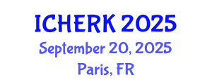International Conference on Higher Education, Research and Knowledge (ICHERK) September 20, 2025 - Paris, France