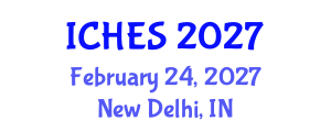 International Conference on Higher Education Studies (ICHES) February 24, 2027 - New Delhi, India International Conference on Higher Education Studies (ICHES) February 24, 2027 - New Delhi, India