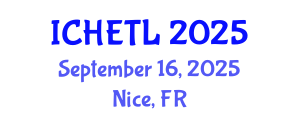 International Conference on Higher Education Teaching and Learning (ICHETL) September 16, 2025 - Nice, France