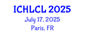 International Conference on Historical Linguistics and Comparative Linguistics (ICHLCL) July 17, 2025 - Paris, France International Conference on Historical Linguistics and Comparative Linguistics (ICHLCL) July 17, 2025 - Paris, France