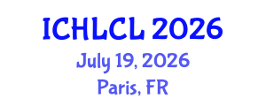 International Conference on Historical Linguistics and Comparative Linguistics (ICHLCL) July 19, 2026 - Paris, France