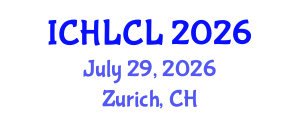 International Conference on Historical Linguistics and Comparative Linguistics (ICHLCL) July 29, 2026 - Zurich, Switzerland