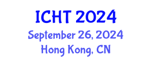 International Conference on Hospitality and Tourism (ICHT) September 26, 2024 - Hong Kong, China