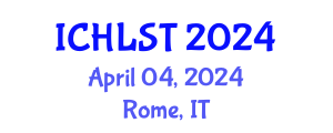 International Conference on Hospitality, Leisure, Sport, and Tourism (ICHLST) April 04, 2024 - Rome, Italy