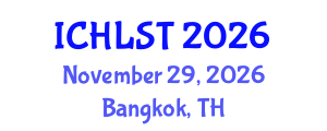 International Conference on Hospitality, Leisure, Sport, and Tourism (ICHLST) November 29, 2026 - Bangkok, Thailand International Conference on Hospitality, Leisure, Sport, and Tourism (ICHLST) November 29, 2026 - Bangkok, Thailand