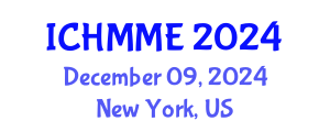 International Conference on Hospitality Management, Marketing and Economics (ICHMME) December 09, 2024 - New York, United States