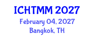 International Conference on Hospitality, Tourism Marketing and Management (ICHTMM) February 04, 2027 - Bangkok, Thailand International Conference on Hospitality, Tourism Marketing and Management (ICHTMM) February 04, 2027 - Bangkok, Thailand