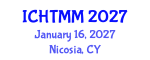 International Conference on Hospitality, Tourism Marketing and Management (ICHTMM) January 16, 2027 - Nicosia, Cyprus International Conference on Hospitality, Tourism Marketing and Management (ICHTMM) January 16, 2027 - Nicosia, Cyprus
