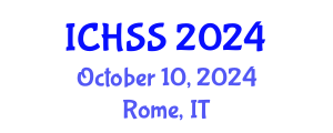 International Conference on Human and Social Sciences (ICHSS) October 10, 2024 - Rome, Italy