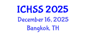 International Conference on Human and Social Sciences (ICHSS) December 16, 2025 - Bangkok, Thailand