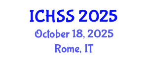 International Conference on Human and Social Sciences (ICHSS) October 18, 2025 - Rome, Italy