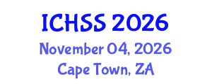 International Conference on Human and Social Sciences (ICHSS) November 04, 2026 - Cape Town, South Africa