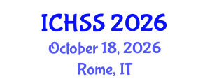 International Conference on Human and Social Sciences (ICHSS) October 18, 2026 - Rome, Italy