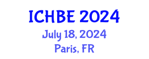 International Conference on Human Behavior and Evolution (ICHBE) July 18, 2024 - Paris, France