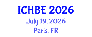 International Conference on Human Behavior and Evolution (ICHBE) July 19, 2026 - Paris, France