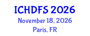 International Conference on Human Development and Family Studies (ICHDFS) November 18, 2026 - Paris, France