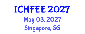 International Conference on Human Factors Engineering and Ergonomics (ICHFEE) May 03, 2027 - Singapore, Singapore International Conference on Human Factors Engineering and Ergonomics (ICHFEE) May 03, 2027 - Singapore, Singapore