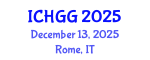 International Conference on Human Genetics and Genomics (ICHGG) December 13, 2025 - Rome, Italy
