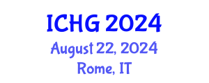 International Conference on Human Genetics (ICHG) August 22, 2024 - Rome, Italy