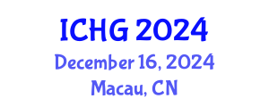 International Conference on Human Genetics (ICHG) December 16, 2024 - Macau, China