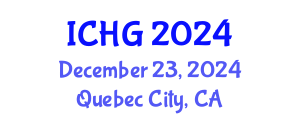 International Conference on Human Genetics (ICHG) December 23, 2024 - Quebec City, Canada