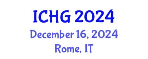 International Conference on Human Genetics (ICHG) December 16, 2024 - Rome, Italy