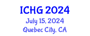 International Conference on Human Genetics (ICHG) July 15, 2024 - Quebec City, Canada