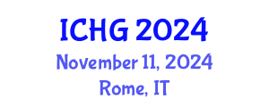 International Conference on Human Genetics (ICHG) November 11, 2024 - Rome, Italy