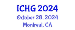 International Conference on Human Genetics (ICHG) October 28, 2024 - Montreal, Canada