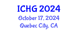 International Conference on Human Genetics (ICHG) October 17, 2024 - Quebec City, Canada