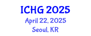 International Conference on Human Genetics (ICHG) April 22, 2025 - Seoul, Republic of Korea