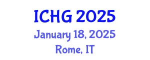 International Conference on Human Genetics (ICHG) January 18, 2025 - Rome, Italy