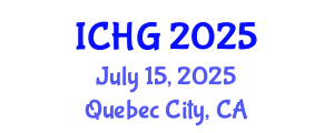 International Conference on Human Genetics (ICHG) July 15, 2025 - Quebec City, Canada
