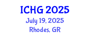 International Conference on Human Genetics (ICHG) July 19, 2025 - Rhodes, Greece