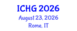 International Conference on Human Genetics (ICHG) August 23, 2026 - Rome, Italy International Conference on Human Genetics (ICHG) August 23, 2026 - Rome, Italy
