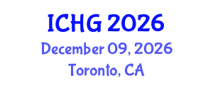 International Conference on Human Genetics (ICHG) December 09, 2026 - Toronto, Canada International Conference on Human Genetics (ICHG) December 09, 2026 - Toronto, Canada