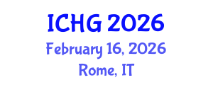 International Conference on Human Genetics (ICHG) February 16, 2026 - Rome, Italy International Conference on Human Genetics (ICHG) February 16, 2026 - Rome, Italy