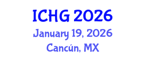 International Conference on Human Genetics (ICHG) January 19, 2026 - Cancún, Mexico International Conference on Human Genetics (ICHG) January 19, 2026 - Cancún, Mexico