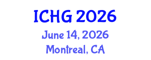 International Conference on Human Genetics (ICHG) June 14, 2026 - Montreal, Canada