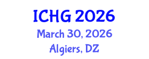 International Conference on Human Genetics (ICHG) March 30, 2026 - Algiers, Algeria International Conference on Human Genetics (ICHG) March 30, 2026 - Algiers, Algeria