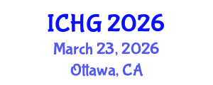 International Conference on Human Genetics (ICHG) March 23, 2026 - Ottawa, Canada International Conference on Human Genetics (ICHG) March 23, 2026 - Ottawa, Canada