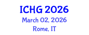 International Conference on Human Genetics (ICHG) March 02, 2026 - Rome, Italy International Conference on Human Genetics (ICHG) March 02, 2026 - Rome, Italy