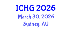 International Conference on Human Genetics (ICHG) March 30, 2026 - Sydney, Australia International Conference on Human Genetics (ICHG) March 30, 2026 - Sydney, Australia
