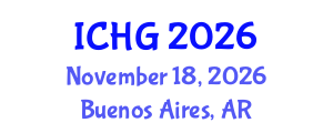International Conference on Human Genetics (ICHG) November 18, 2026 - Buenos Aires, Argentina International Conference on Human Genetics (ICHG) November 18, 2026 - Buenos Aires, Argentina
