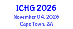 International Conference on Human Genetics (ICHG) November 04, 2026 - Cape Town, South Africa International Conference on Human Genetics (ICHG) November 04, 2026 - Cape Town, South Africa