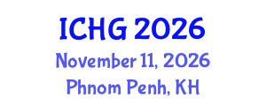 International Conference on Human Genetics (ICHG) November 11, 2026 - Phnom Penh, Cambodia International Conference on Human Genetics (ICHG) November 11, 2026 - Phnom Penh, Cambodia